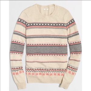 J. Crew Factory Warmspun Fair Isle Sweater